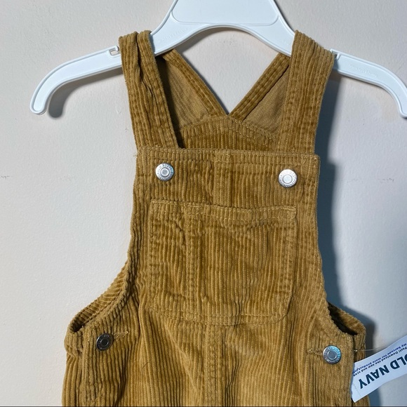 Old Navy Toddler Brown Corduroy Overall Size 12-18 M New - Picture 2 of 6